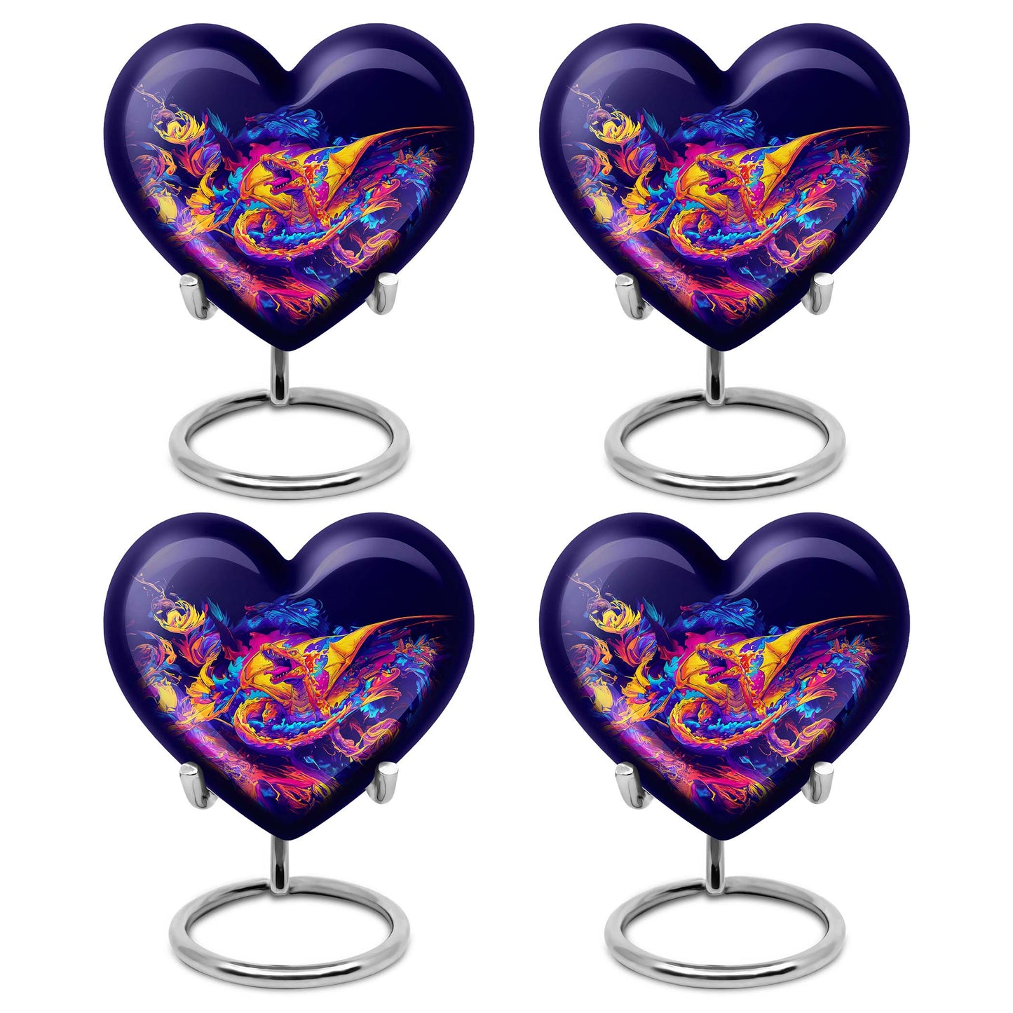 Dragon Theme 3 Inch Keepsake Pack of 4