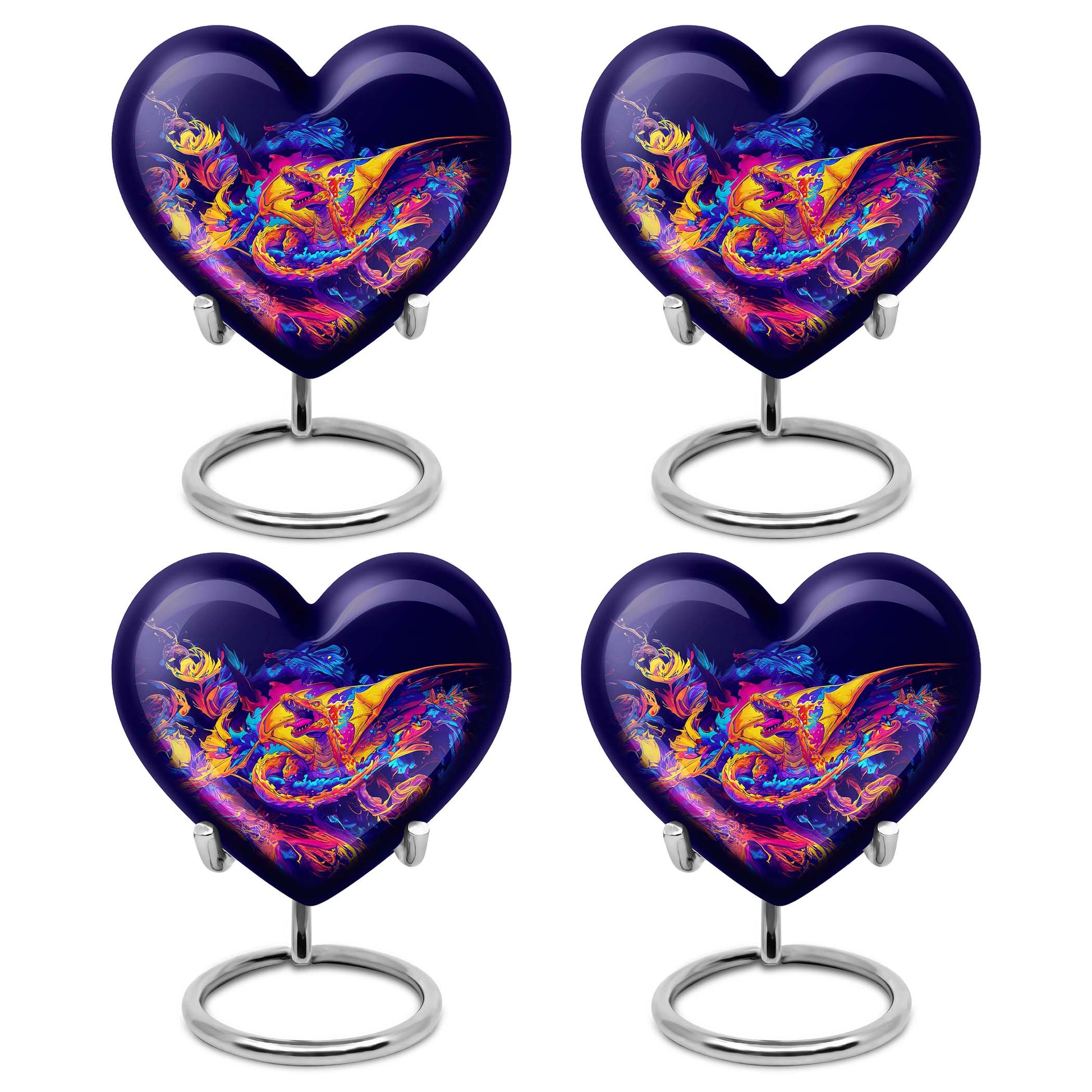 Dragon Theme 3 Inch Keepsake Pack of 4