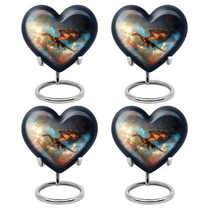 Dragon Theme 3 Inch Keepsake Pack of 4
