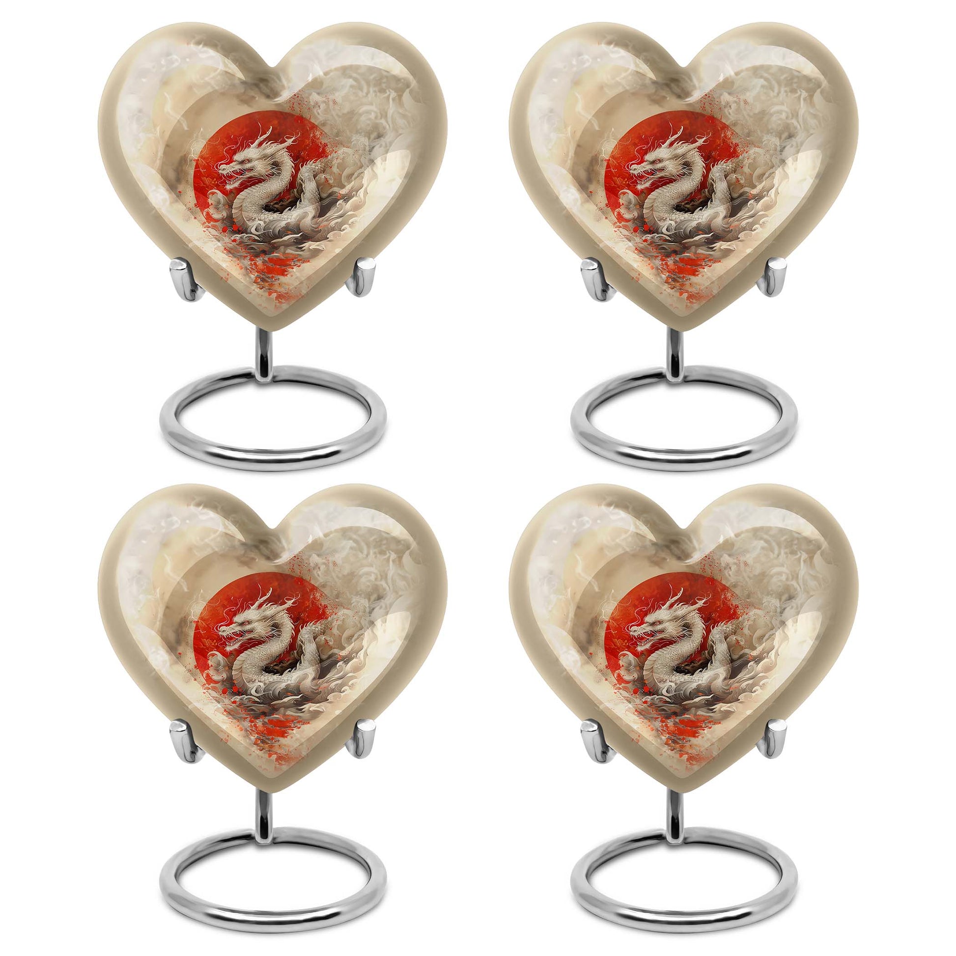 Dragon Theme 3 Inch Keepsake Pack of 4