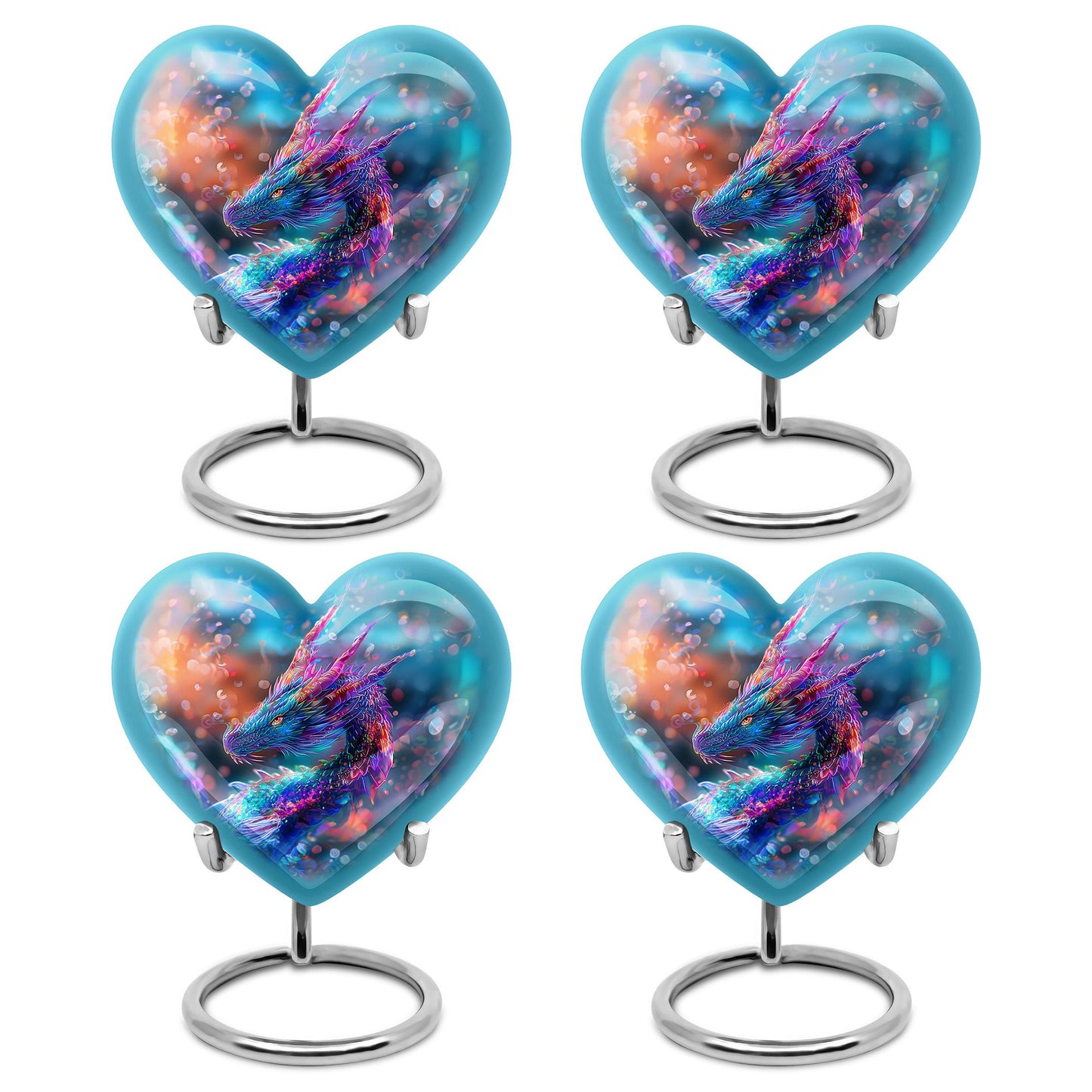 Dragon Theme 3 Inch Keepsake Pack of 4