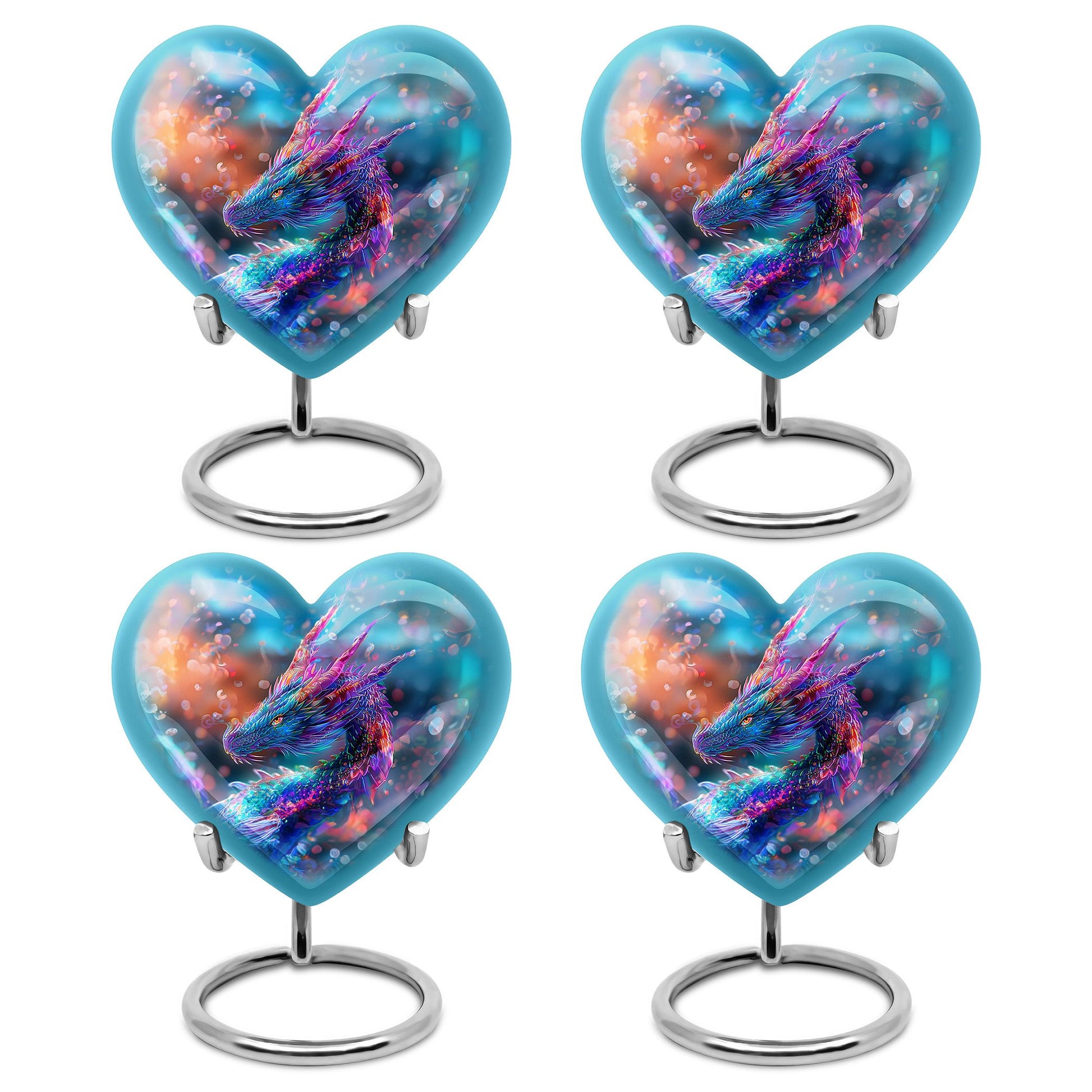 Dragon Theme 3 Inch Keepsake Pack of 4