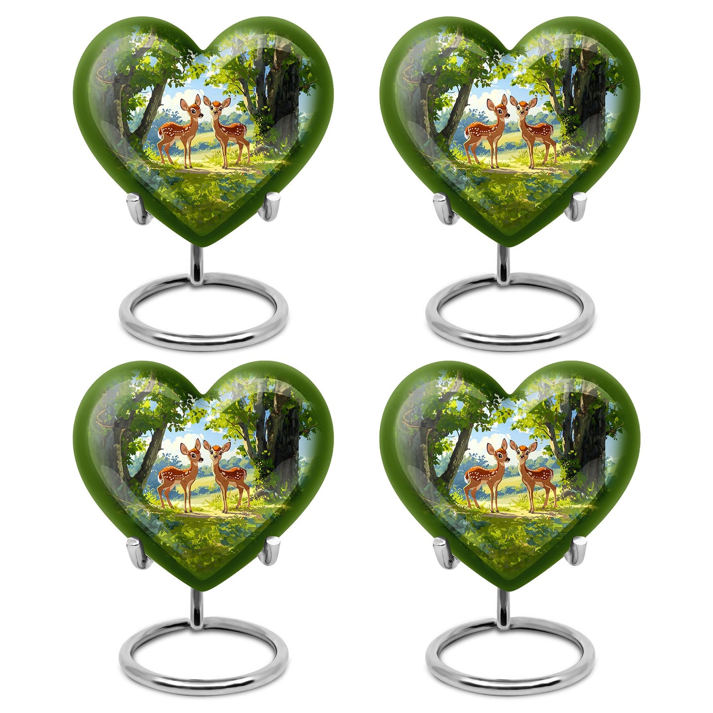 Deer Theme 3 Inch Keepsake Pack of 4