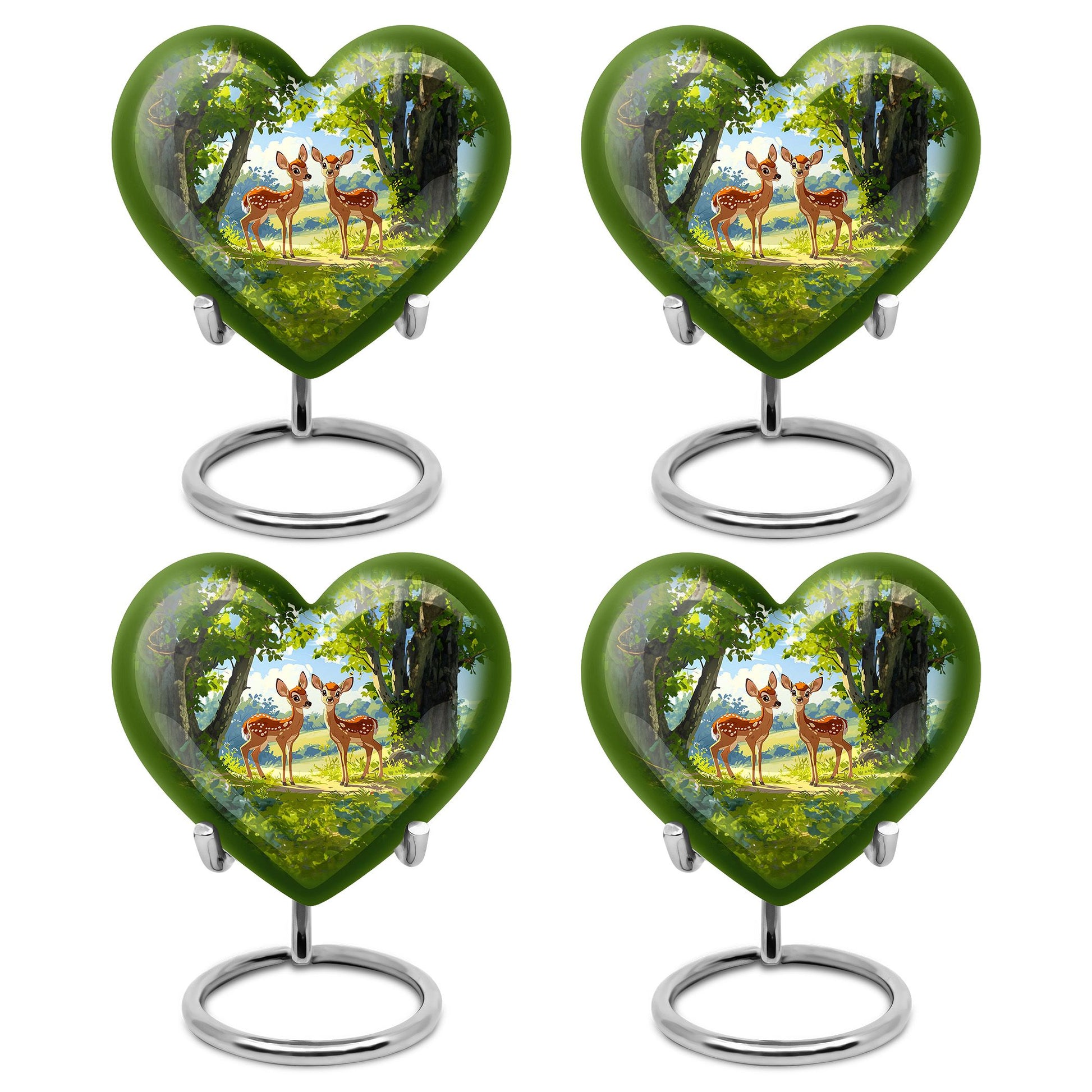 Deer Theme 3 Inch Keepsake Pack of 4