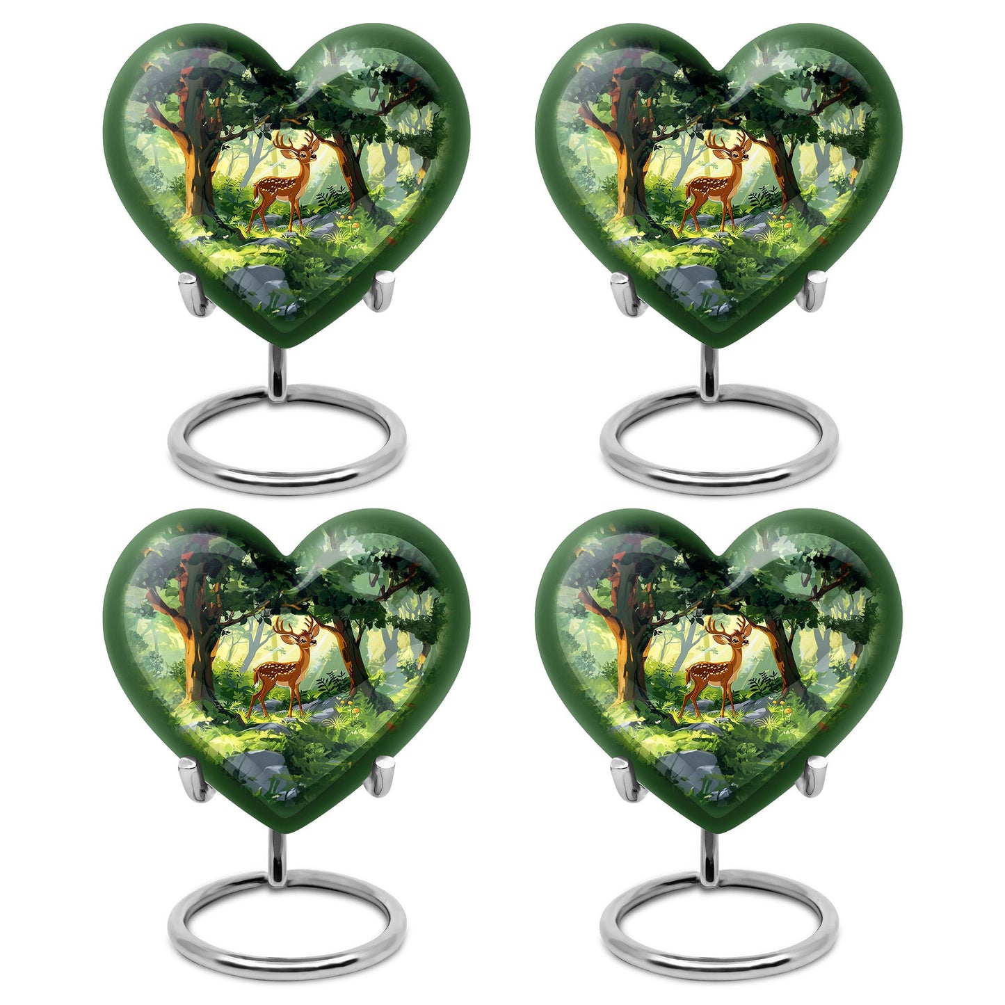 Deer Theme 3 Inch Keepsake Pack of 4