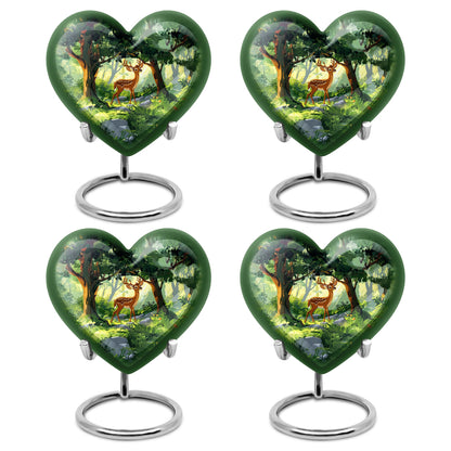 Deer Theme 3 Inch Keepsake Pack of 4