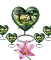 Deer Theme Large Urn With 4 Keepsake Urn