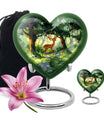 Deer Theme Large Urn With 1 Keepsake Urn