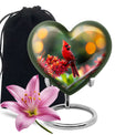 Cardinal Cremation Urn for Adult Ashes -  10 Inch Cremation Keepsake Urn