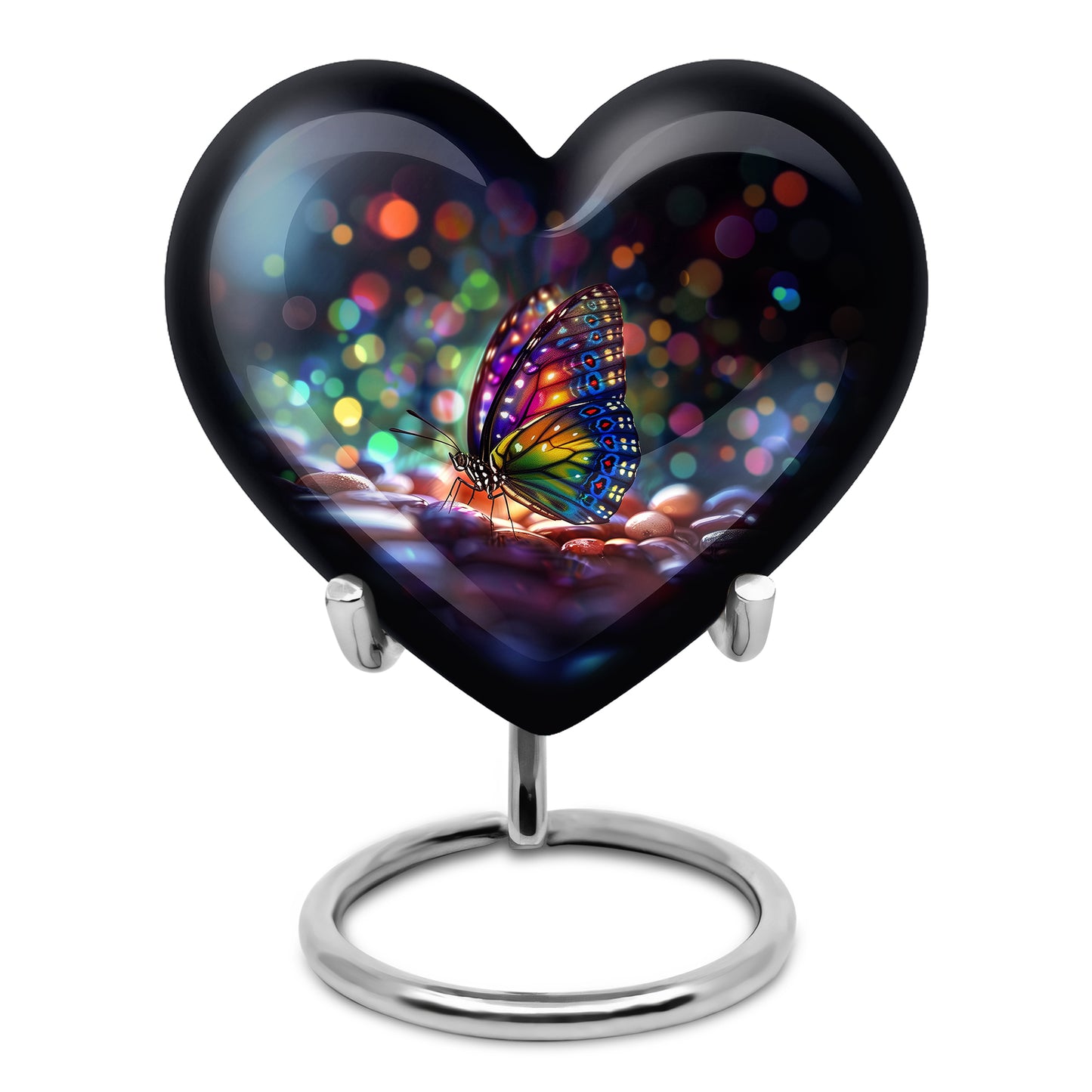 Personalized Blue Butterfly Cremation Urns for Ashes - Enchanting 10-inch - Yatskia