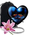 Unique Butterfly Funeral Ashes Urn - Blue Cremation Urn For Ashes
