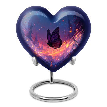 Harmonious Butterfly Cremation Urns for Human Ashes - Blue 10-inch - Yatskia