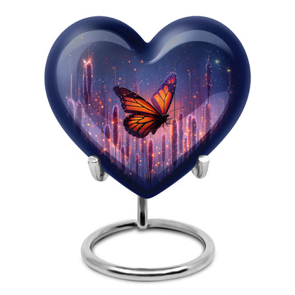 Sublime Butterfly Cremation Urns for Human Ashes - Blue 10-inch - Yatskia