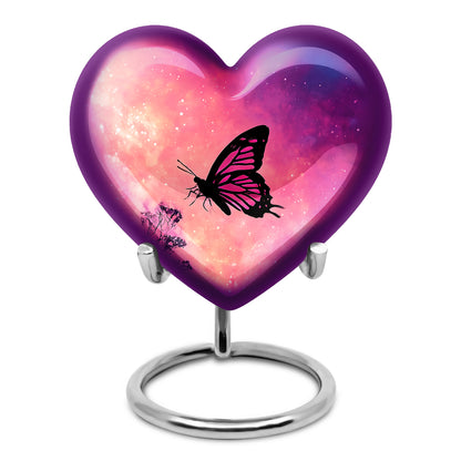 Personalized Pink Butterfly Cremation Urns for Ashes - Peaceful - Yatskia
