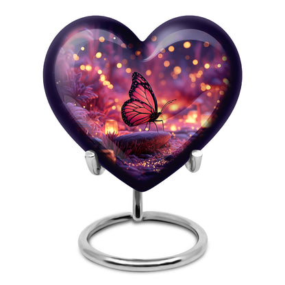 Divine Blue Butterfly Cremation Urn for Ashes - 10-inch, 200 cu in - Yatskia