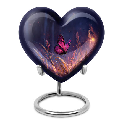 Personalized Seraphic Butterfly Cremation Urns - Blue 10-inch, 200 cu in - Yatskia