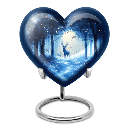 Personalized Blue Blue Cremation Urns for Ashes - Majestic 10-inch - Yatskia