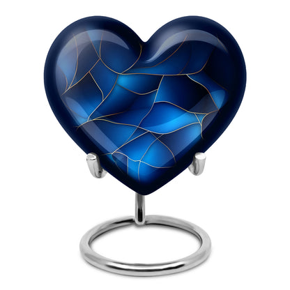 Personalized Blue Blue Cremation Urns for Ashes - Peaceful 10-inch - Yatskia