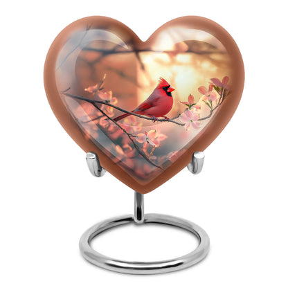Blessed Cardinal Cremation Urns for Human Ashes - Gold 10-inch - Yatskia