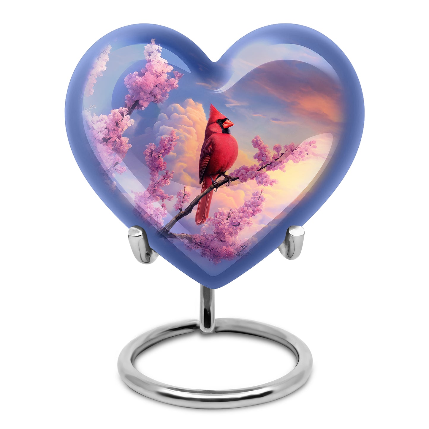 Personalized Blue Cardinal Cremation Urns for Ashes - Enchanting 10-inch - Yatskia