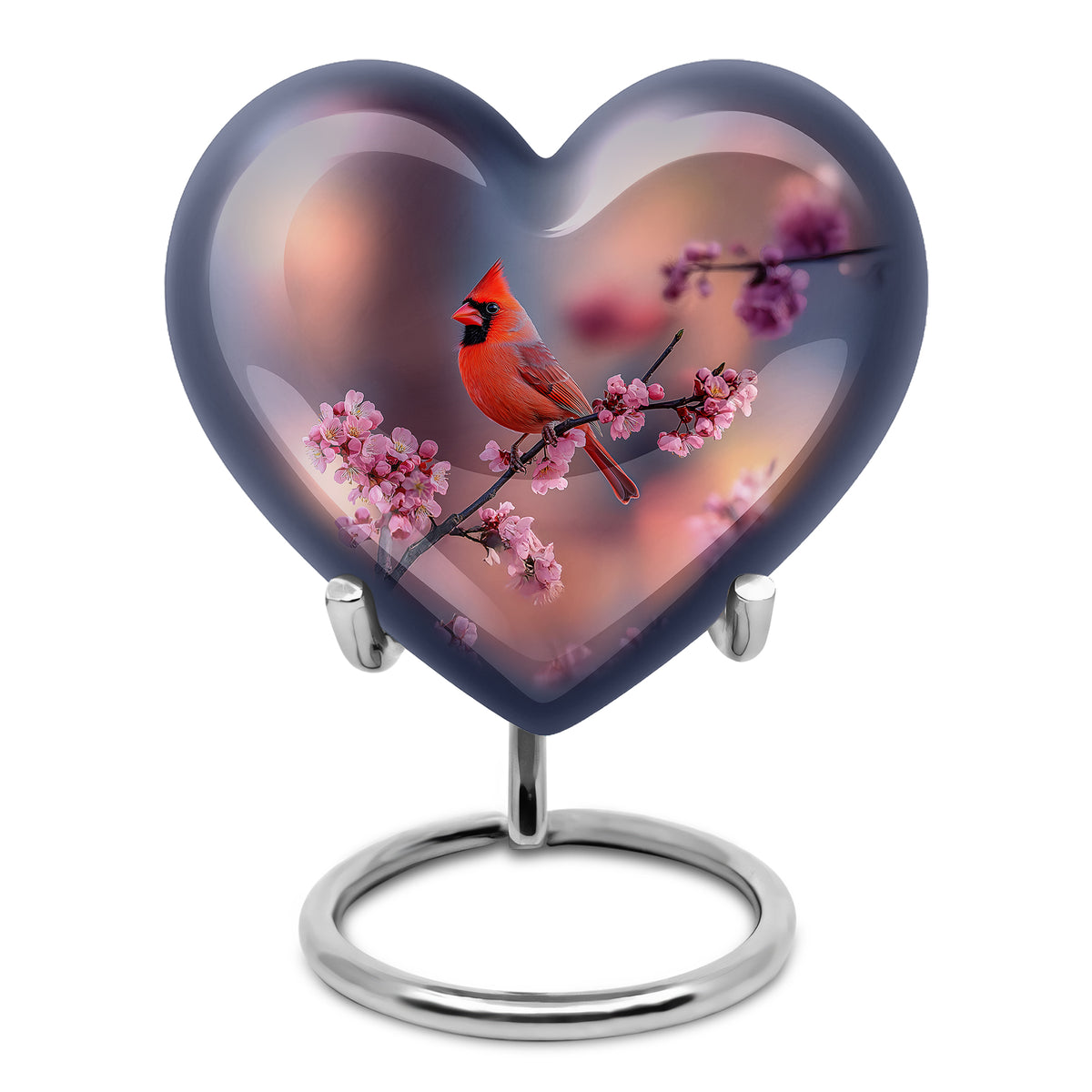Personalized Pink Sovereign Cardinal Cremation Urns for Human Ashes - Yatskia