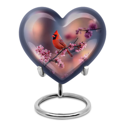 Personalized Pink Sovereign Cardinal Cremation Urns for Human Ashes - Yatskia