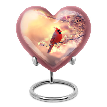 Blessed Cardinal Cremation Urns for Human Ashes - Gold 10-inch - Yatskia