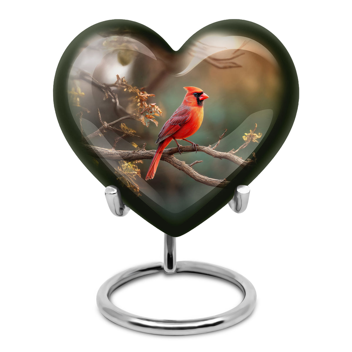 Personalized Green Sovereign Cardinal Cremation Urns for Human Ashes - Yatskia