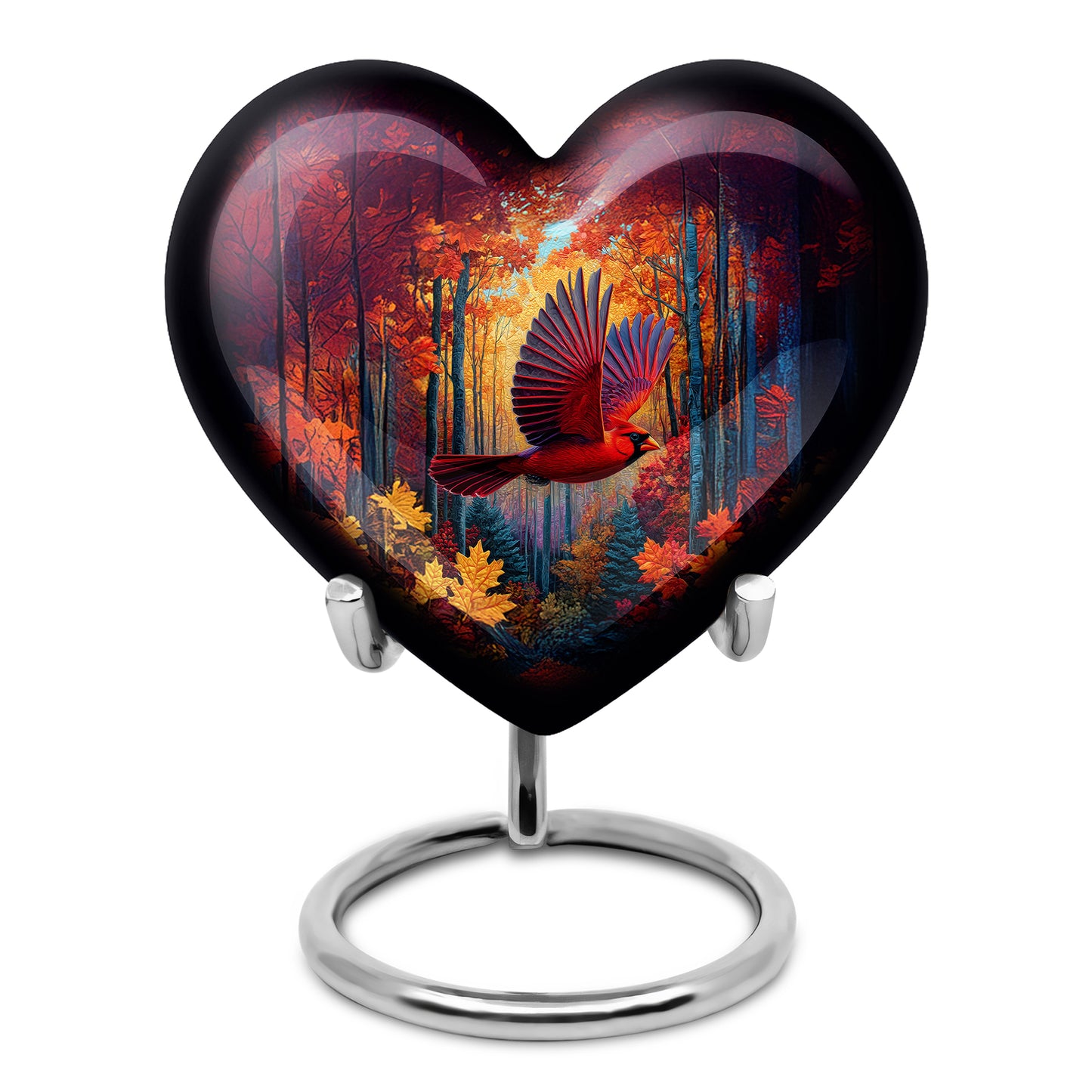 Red Cardinal Beacon Cremation Urns for Human Ashes - 10-inch, 200 cu in - Yatskia