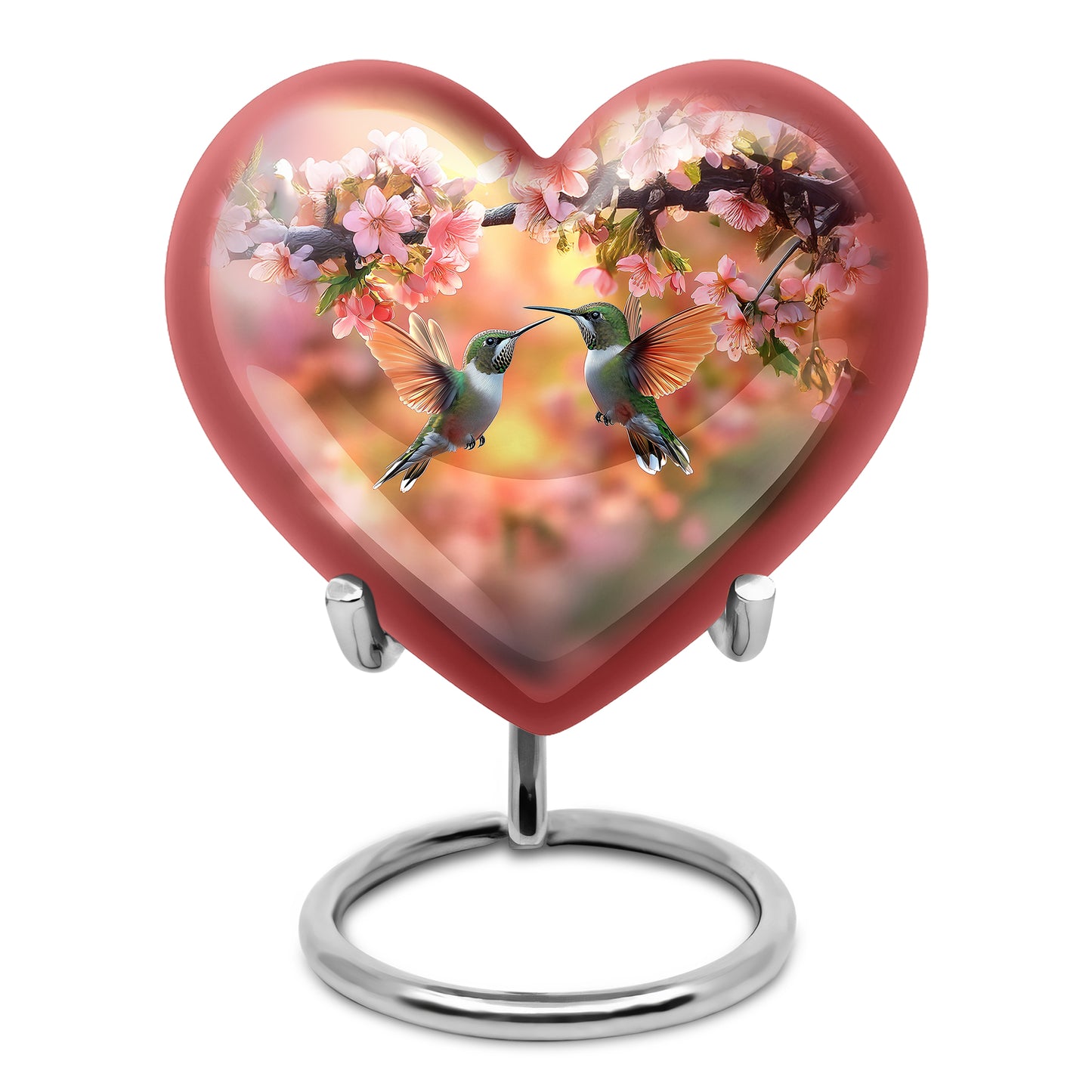 Blessed Hummingbird Cremation Urns for Human Ashes - Gold 10-inch - Yatskia