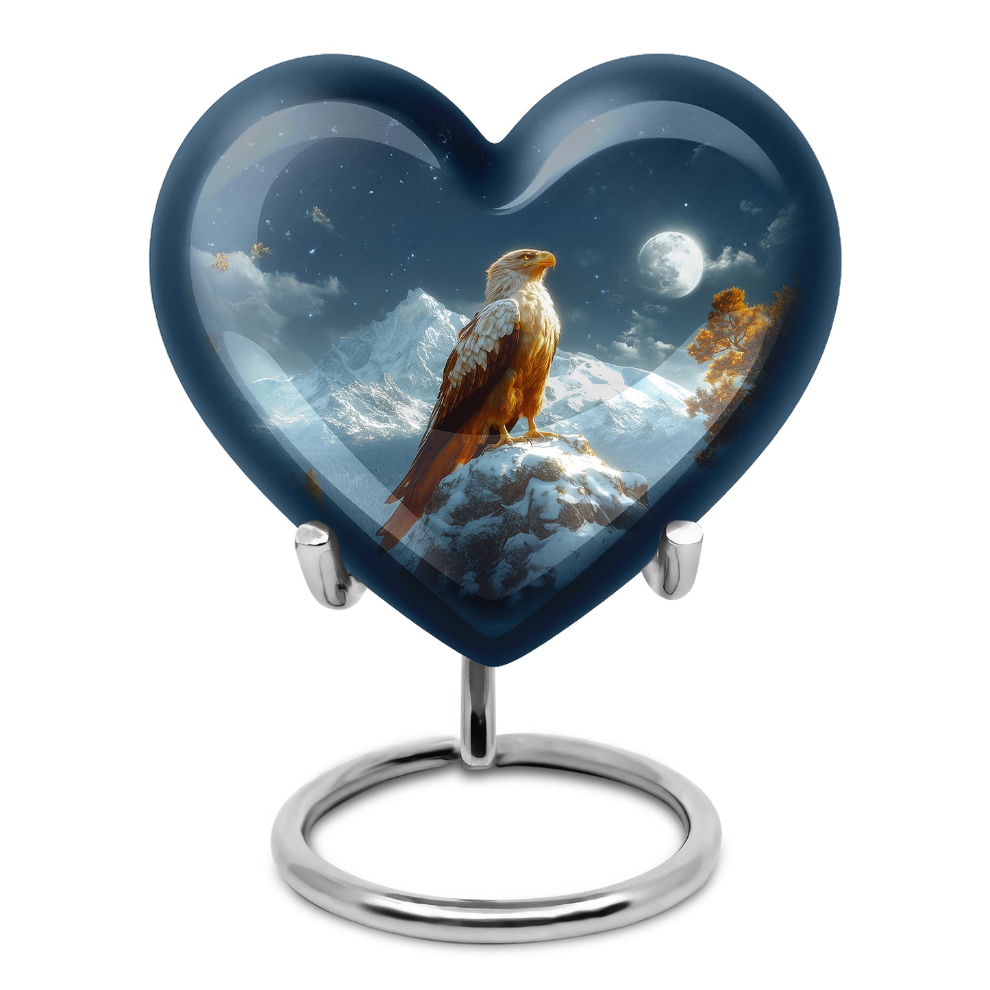 Blue Eagle Passage Cremation Urns for Human Ashes - 10-inch, 200 cu in - Yatskia