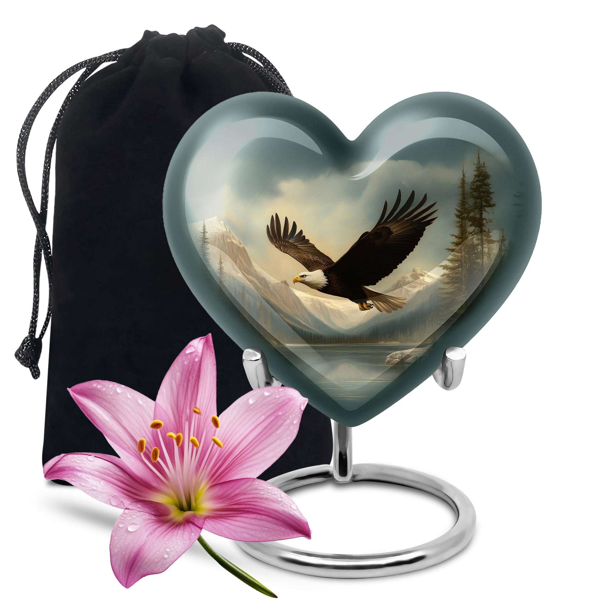 Eagle Burial Urn For Ashes – Patriotic Cremation Urn Adult Ash