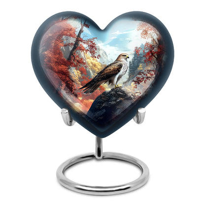 Resplendent Blue Eagle Cremation Urn for Ashes - 10-inch, 200 cu in - Yatskia