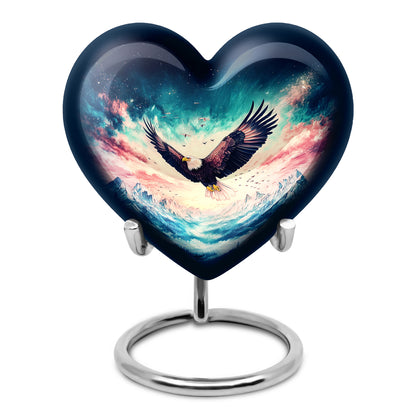 Blue Eagle Legacy Cremation Urns for Human Ashes - 10-inch, 200 cu in - Yatskia