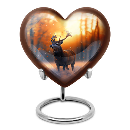 Hallowed Deer Cremation Urns for Human Ashes - Gold 10-inch - Yatskia