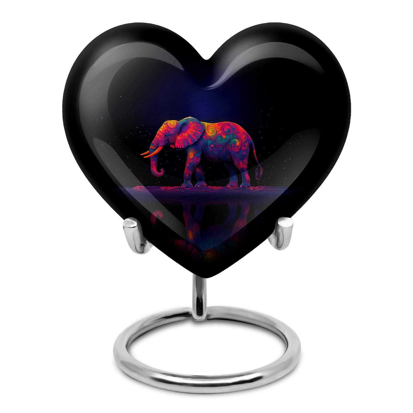 Personalized Blue Elephant Cremation Urns for Ashes - Majestic 10-inch - Yatskia
