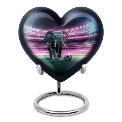 Distinguished Black Elephant Cremation Urn for Ashes - 10-inch, 200 cu in - Yatskia