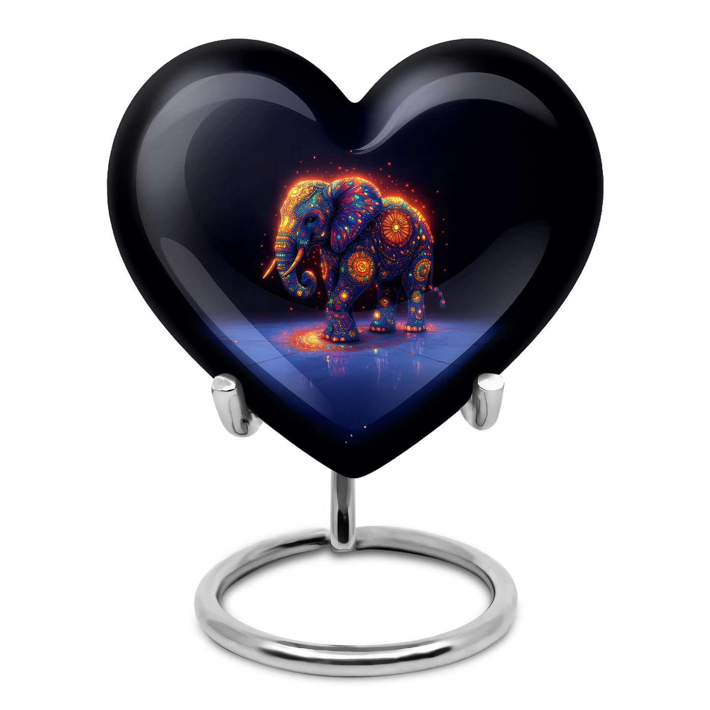 Blue Elephant Testament Cremation Urns for Human Ashes - 10-inch, 200 cu in - Yatskia