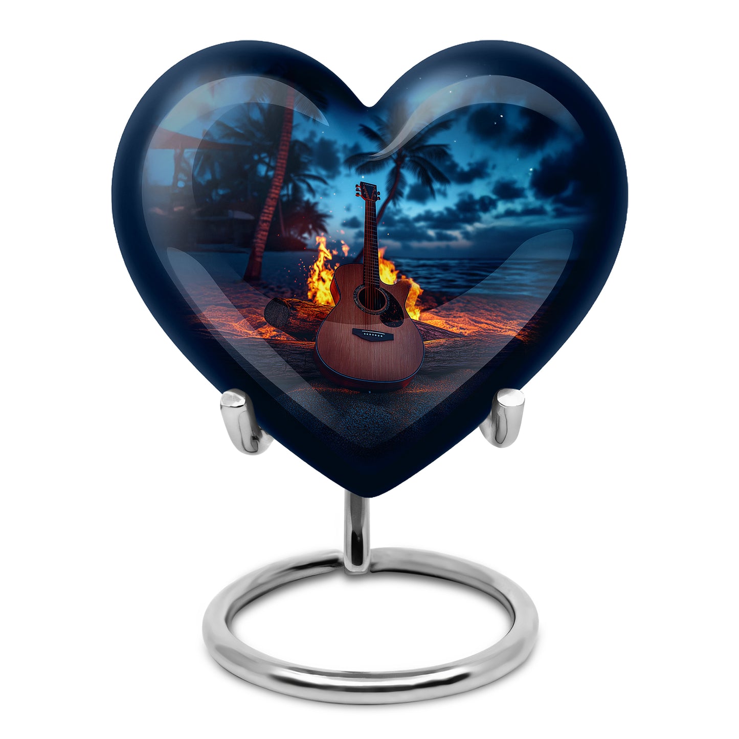 Blue Guitar Cremation Urns - Glorious Honor 10-inch, 200 cu in - Yatskia