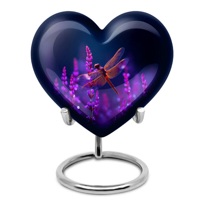 Radiant Dragonfly Memorial Cremation Urns - Blue 10-inch, 200 cu in - Yatskia