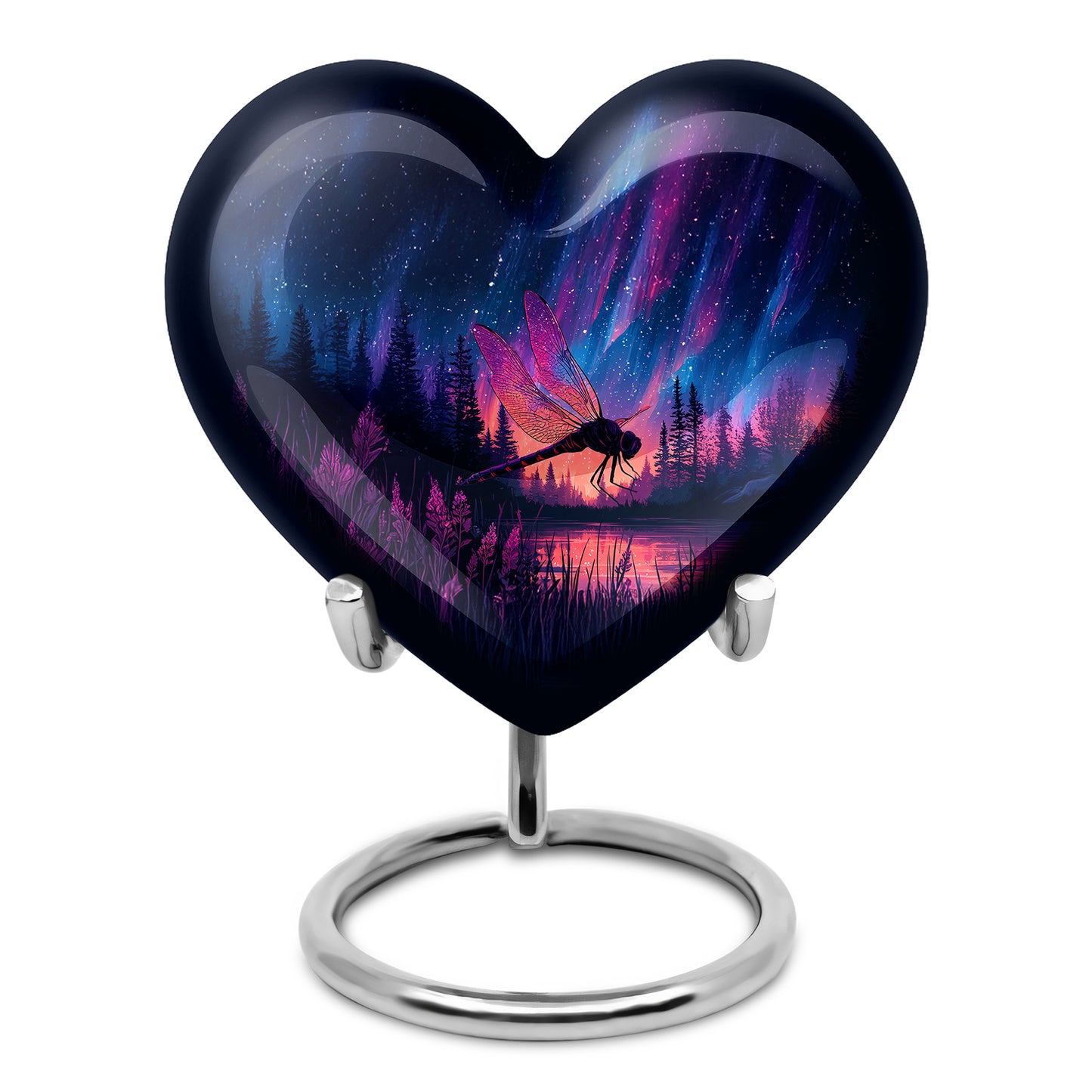 Personalized Dragonfly Cremation Urns - Soothing Blue 10-inch, 200 cu in - Yatskia