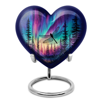 Personalized Blue Dragonfly Cremation Urns for Ashes - Majestic 10-inch - Yatskia