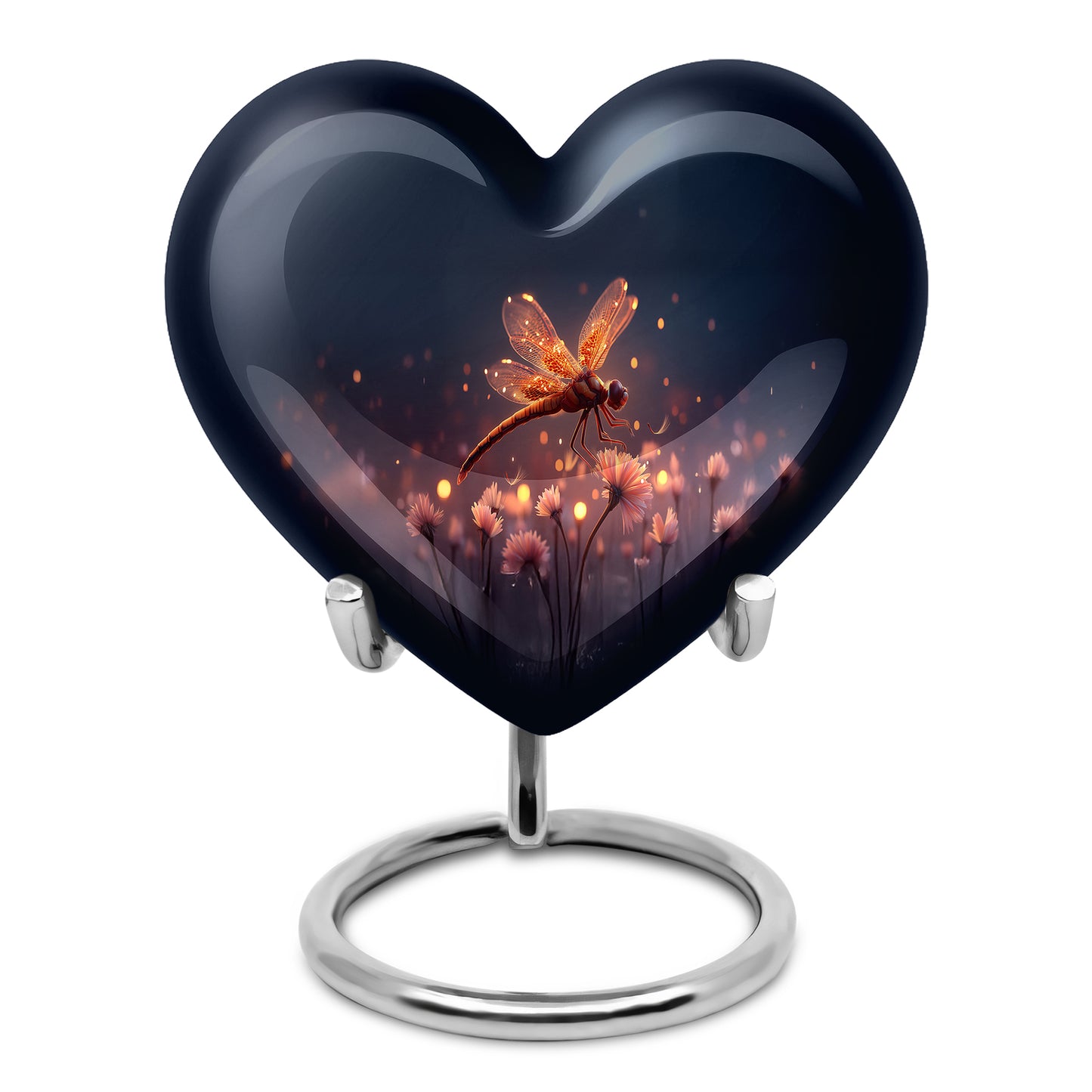 Blue Dragonfly Cremation Urns - Honored Memorial 10-inch, 200 cu in - Yatskia