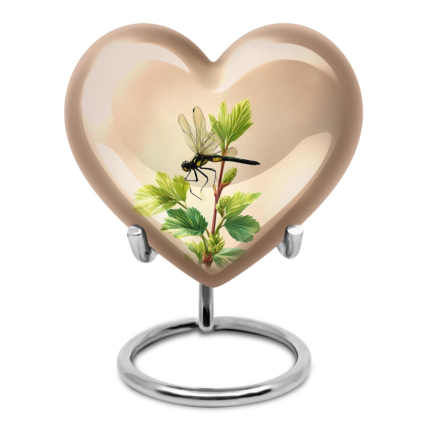 Gold Dragonfly Cremation Urns - Enduring Devotion 10-inch, 200 cu in - Yatskia