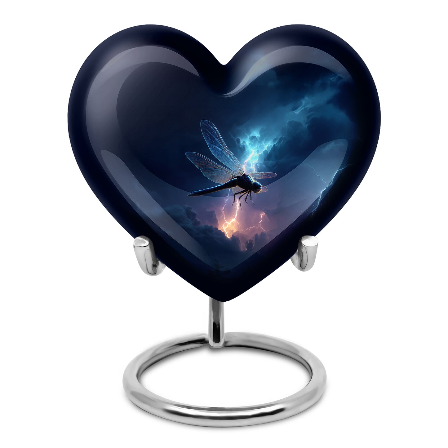 Hallowed Dragonfly Cremation Urns for Human Ashes - Blue 10-inch - Yatskia