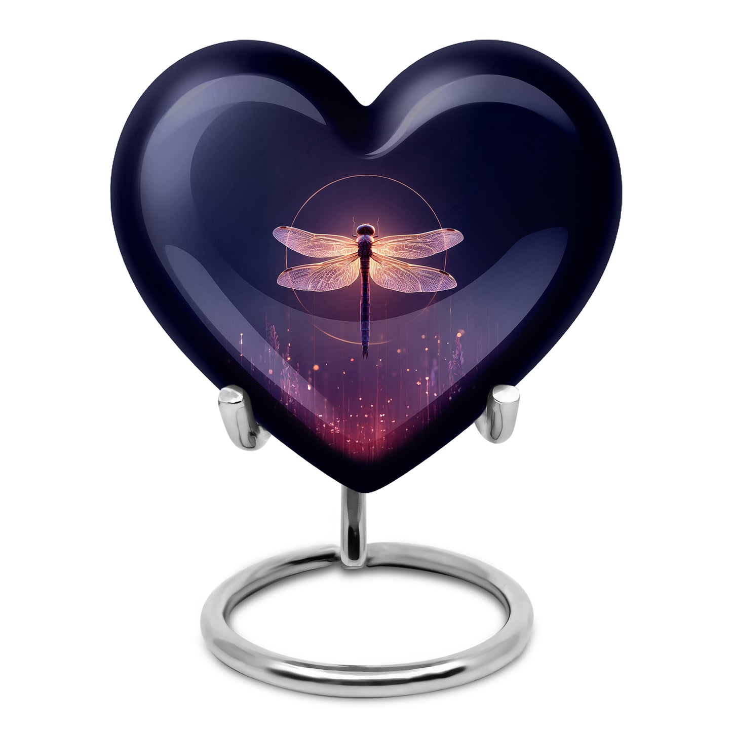 Blue Beloved Dragonfly Cremation Urns for Human Ashes - 10-inch, 200 cu in - Yatskia