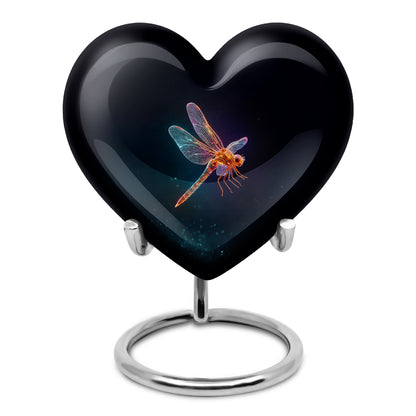 Personalized Black Dragonfly Cremation Urns for Ashes - Enchanting 10-inch - Yatskia