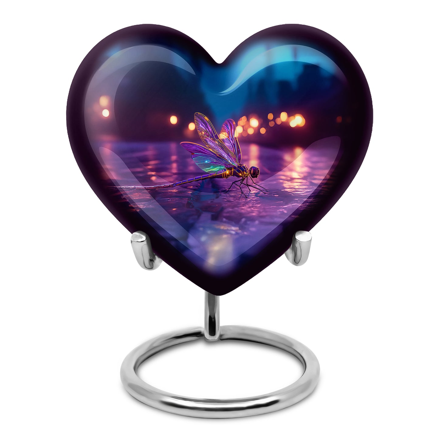 Personalized Blue Dragonfly Cremation Urns for Ashes - Majestic 10-inch - Yatskia