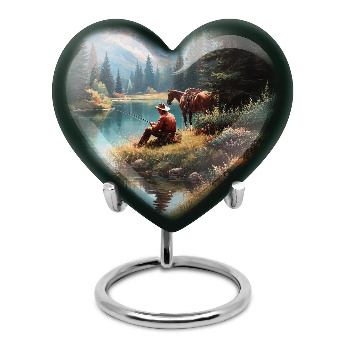 Personalized Blue Heavenly Cowboy Cremation Urns for Human Ashes - Yatskia