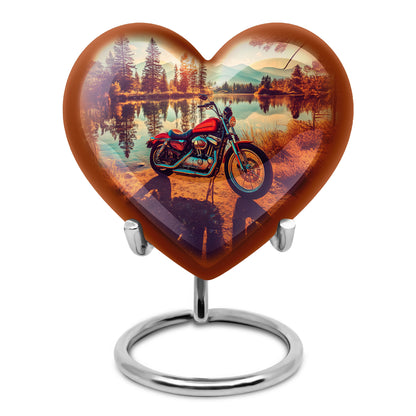 Everlasting Gold Bike Beacon Urn for Human Ashes - 10-inch, 200 cu in - Yatskia